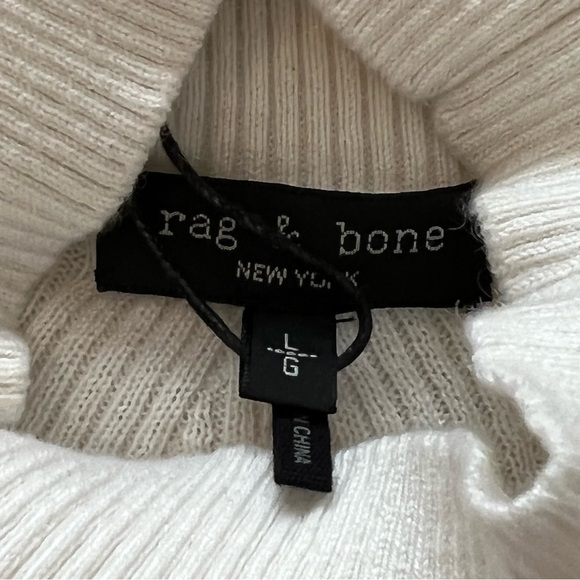 Rag & Bone Kate Turtleneck Sweater Mini Dress Cashmere Blend Striped Long sleeve - Picture 12 of 16